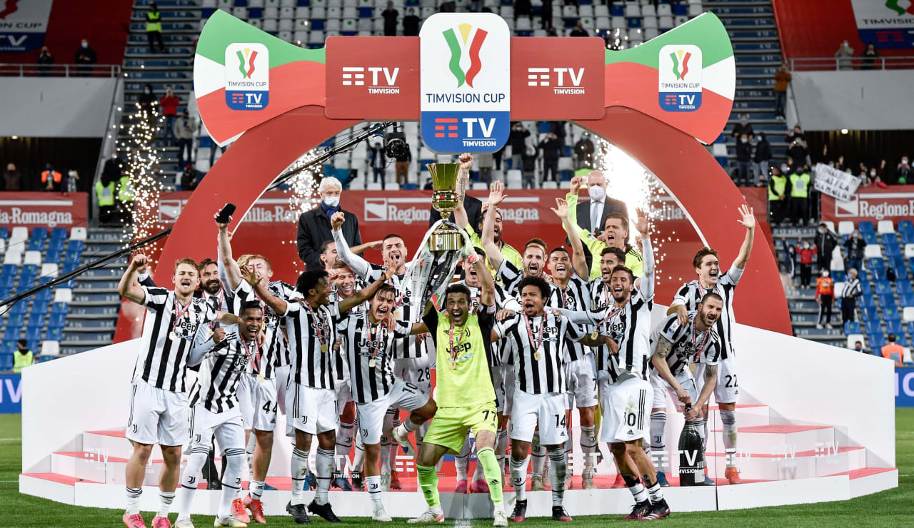 Esultanza Coppa Italia 19 maggio 2021 - 00