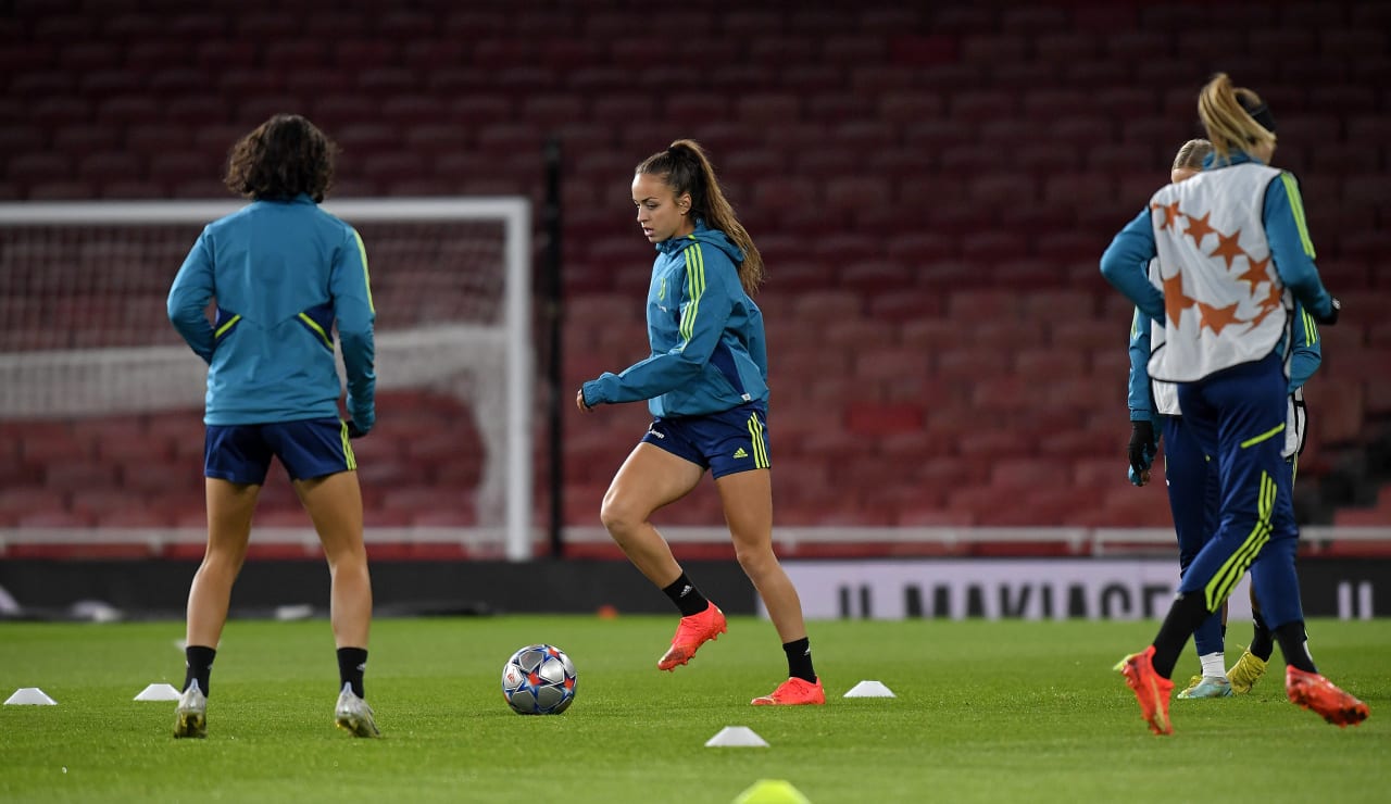 Allenamento Juventus Women all'Emirates Stadium10