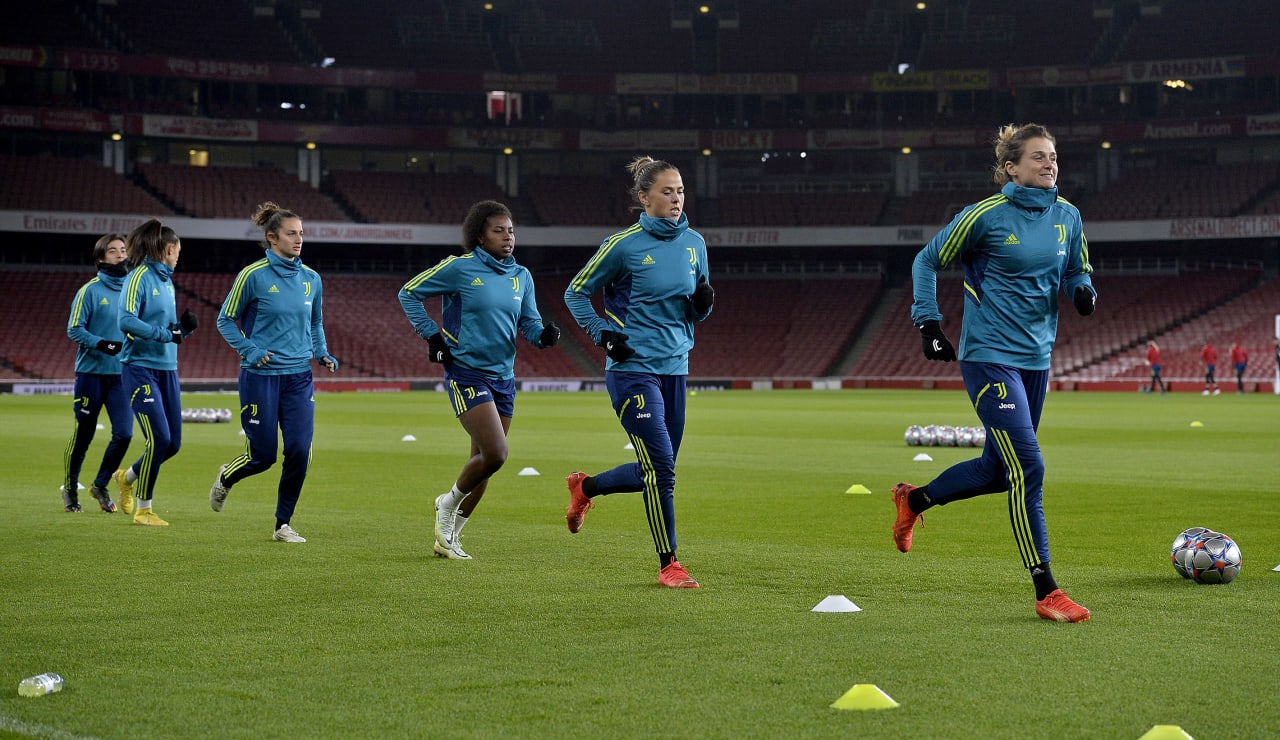 Allenamento Juventus Women all'Emirates Stadium19