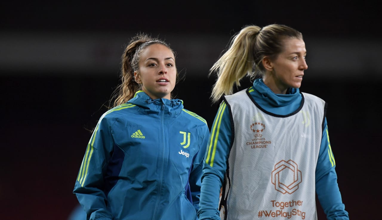 Allenamento Juventus Women all'Emirates Stadium6