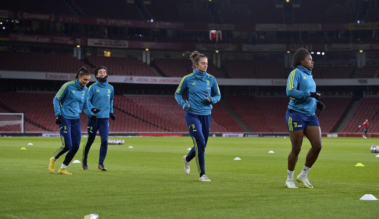 Allenamento Juventus Women all'Emirates Stadium20