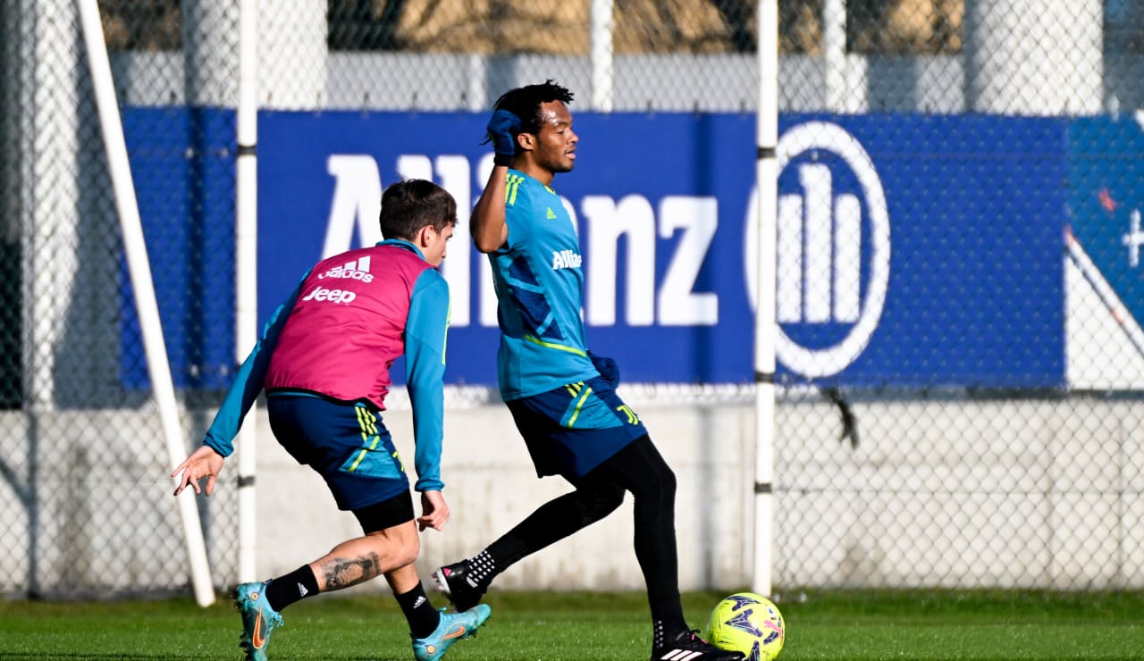 Juan Cuadrado in allenamento al JTC