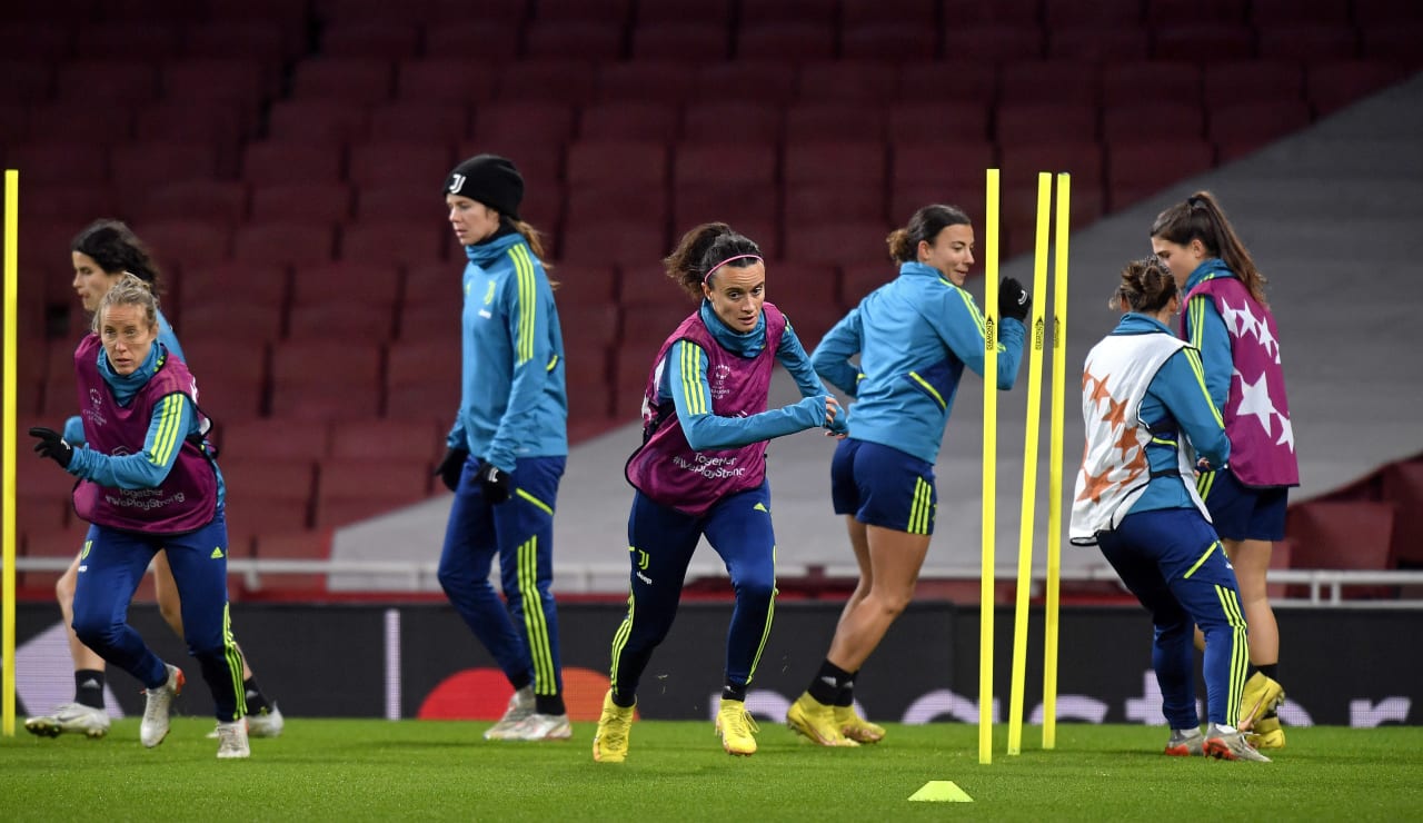 Allenamento Juventus Women all'Emirates Stadium14