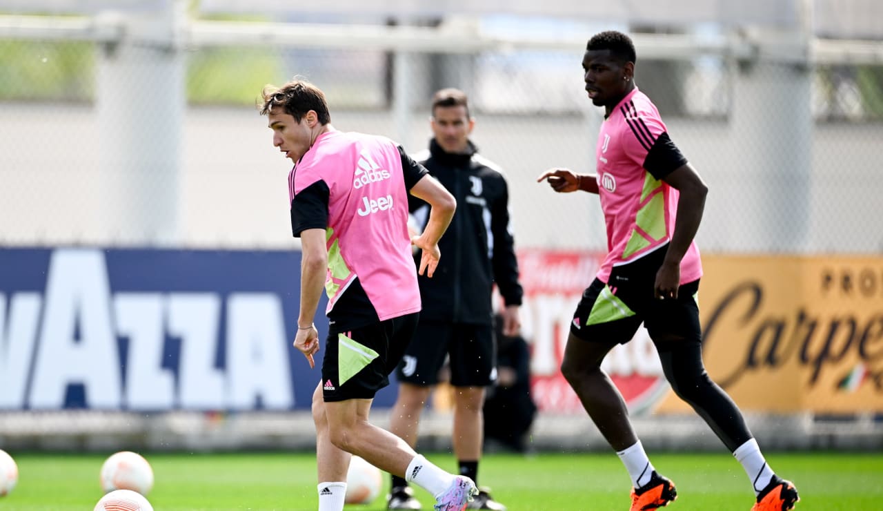 Chiesa e Pogba allo Juventus Training Center