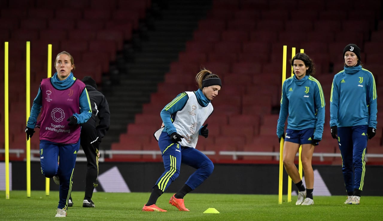 Allenamento Juventus Women all'Emirates Stadium15