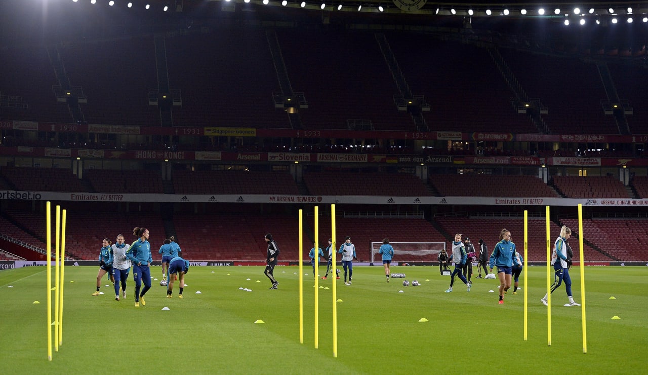 Allenamento Juventus Women all'Emirates Stadium22