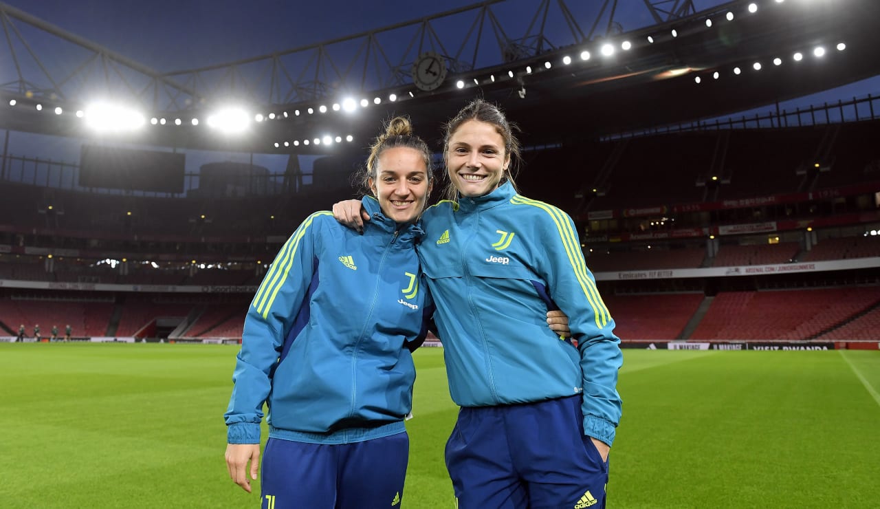 Lenzini e Salvai all'Emirates Stadium