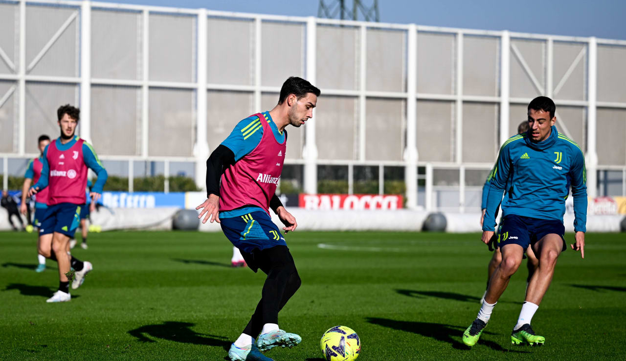 Mattia De Sciglio in allenamento al JTC