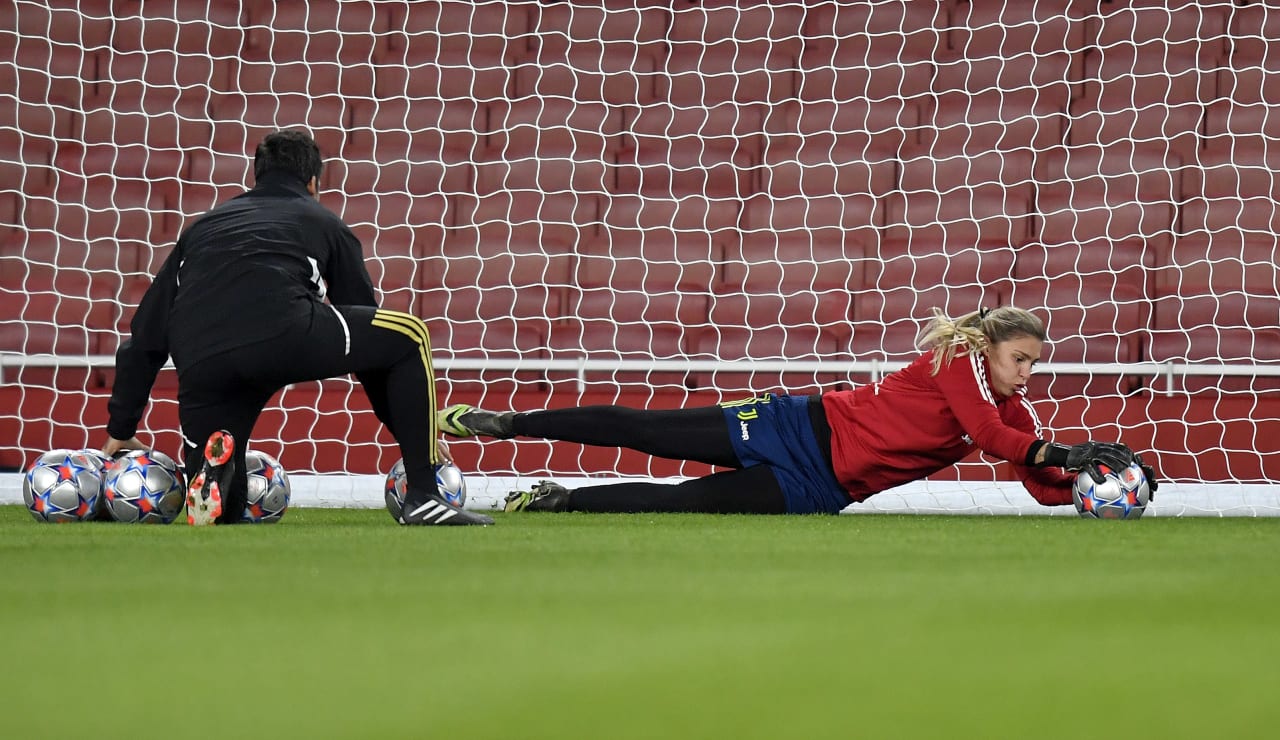 Allenamento Juventus Women all'Emirates Stadium13