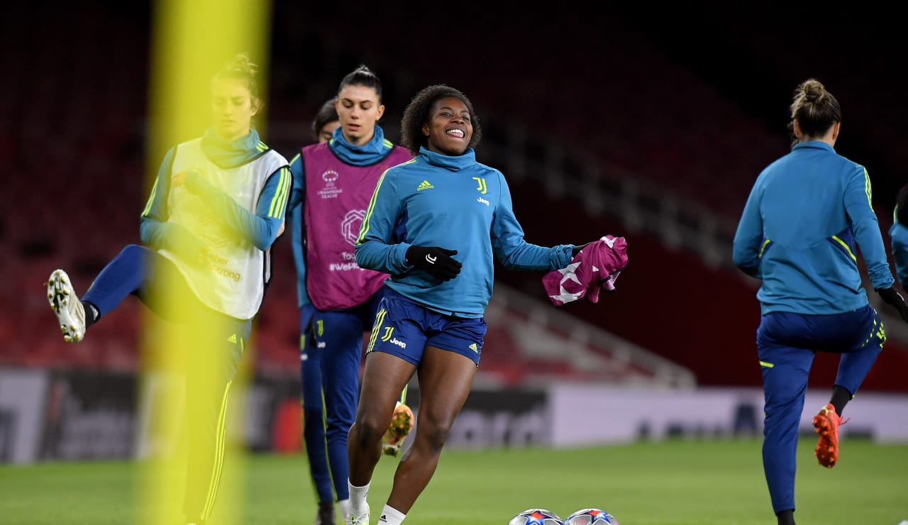 Allenamento Juventus Women all'Emirates Stadium8