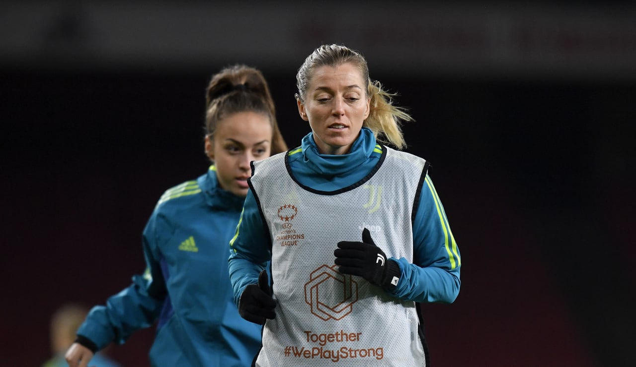 Allenamento Juventus Women all'Emirates Stadium5