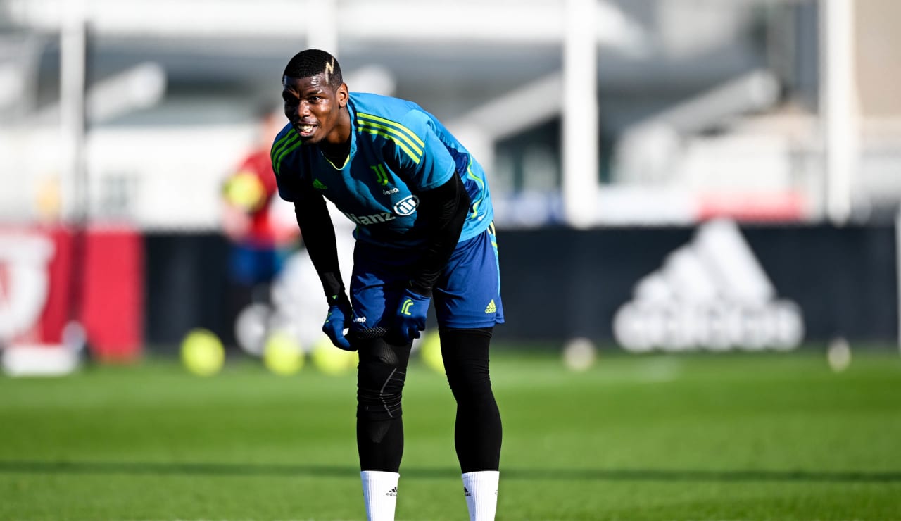 Paul Pogba in allenamento al JTC