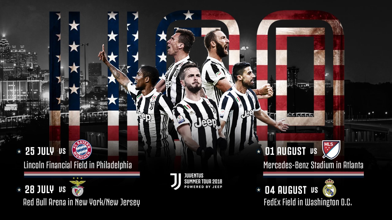 ユヴェントスが2018インターナショナルチャンピオンズカップに参加！ Juventus