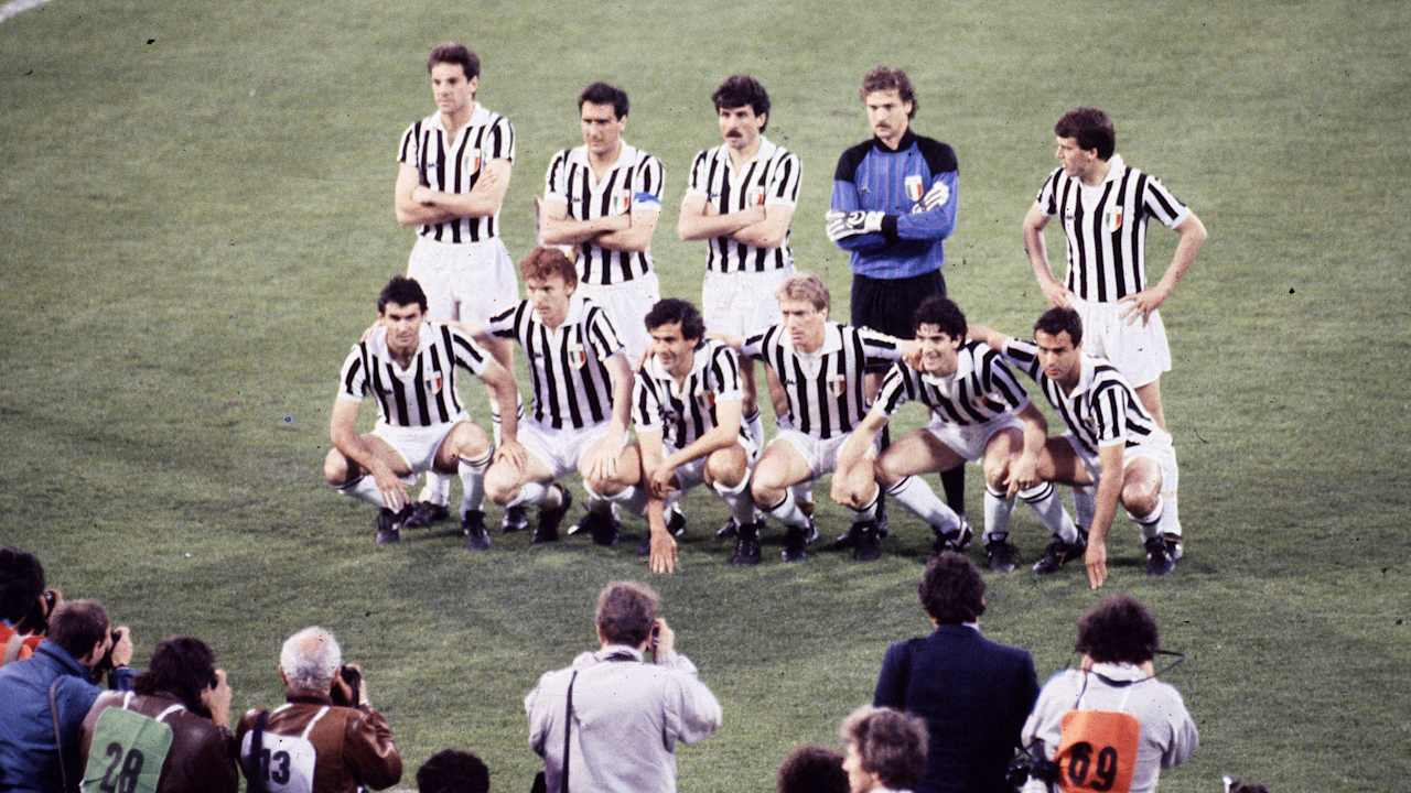 MICHEL PLATINI JUVENTUS HEYSEL 1985 RARE GLOSSY 10x15 PHOTO PRINT