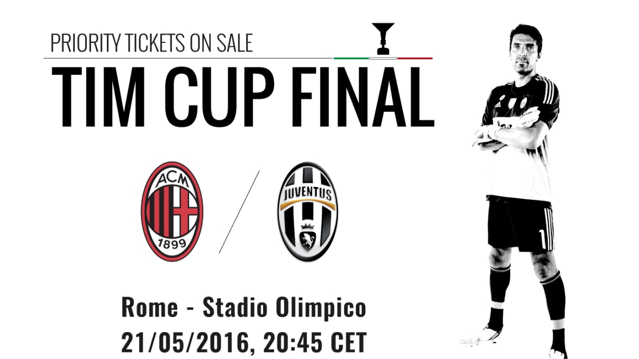 Coppa Italia final JMember priority tickets on sale now! Juventus