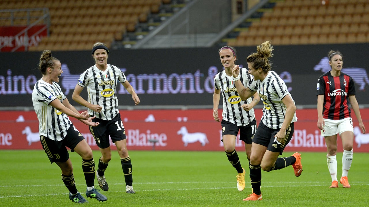 Girelli esultanza Milan Juventus Women