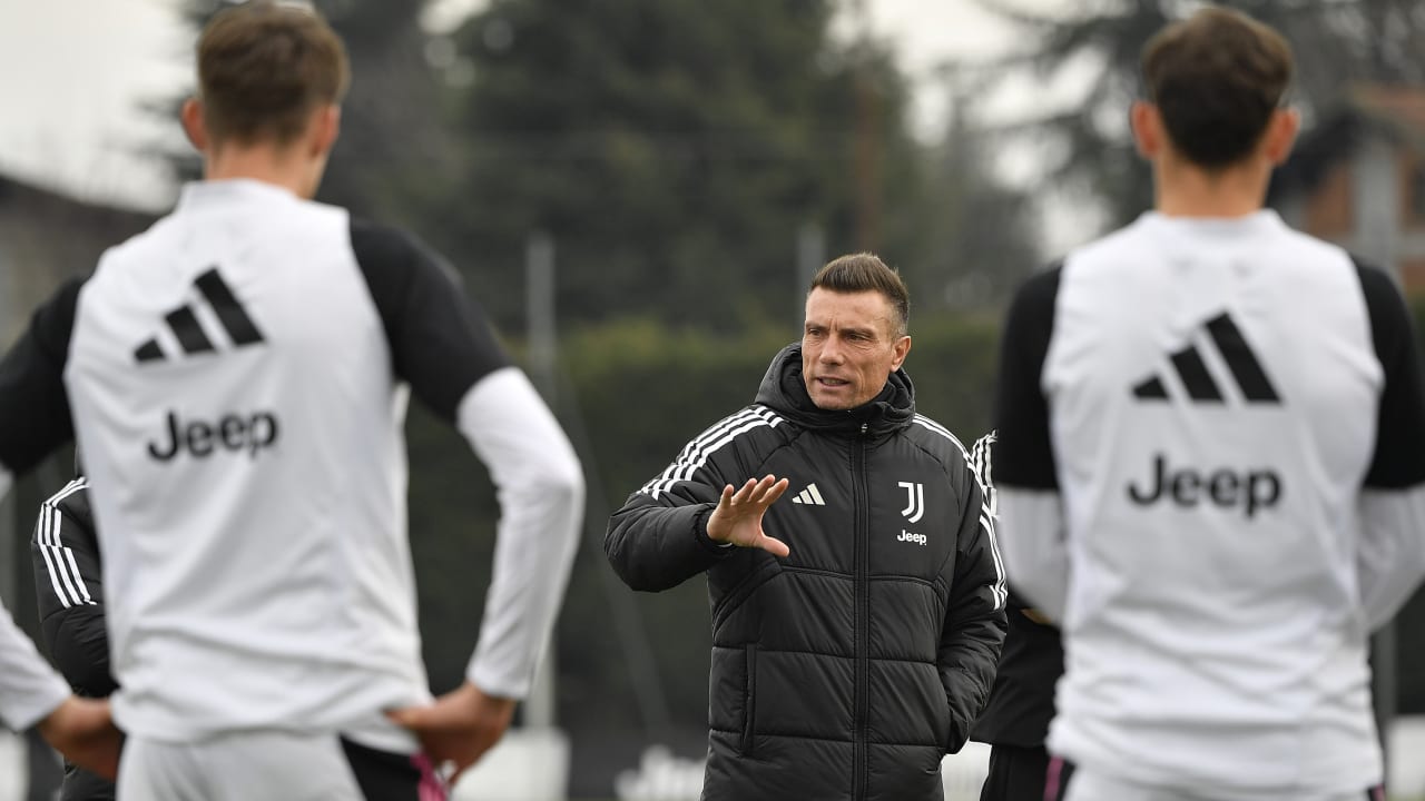 Massimo Brambilla in allenamento a Vinovo