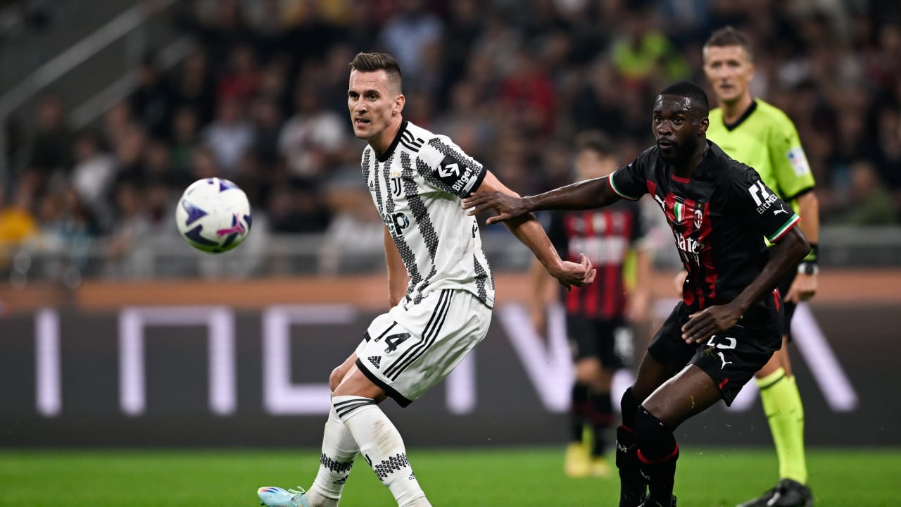 Arek Milik contro il Milan