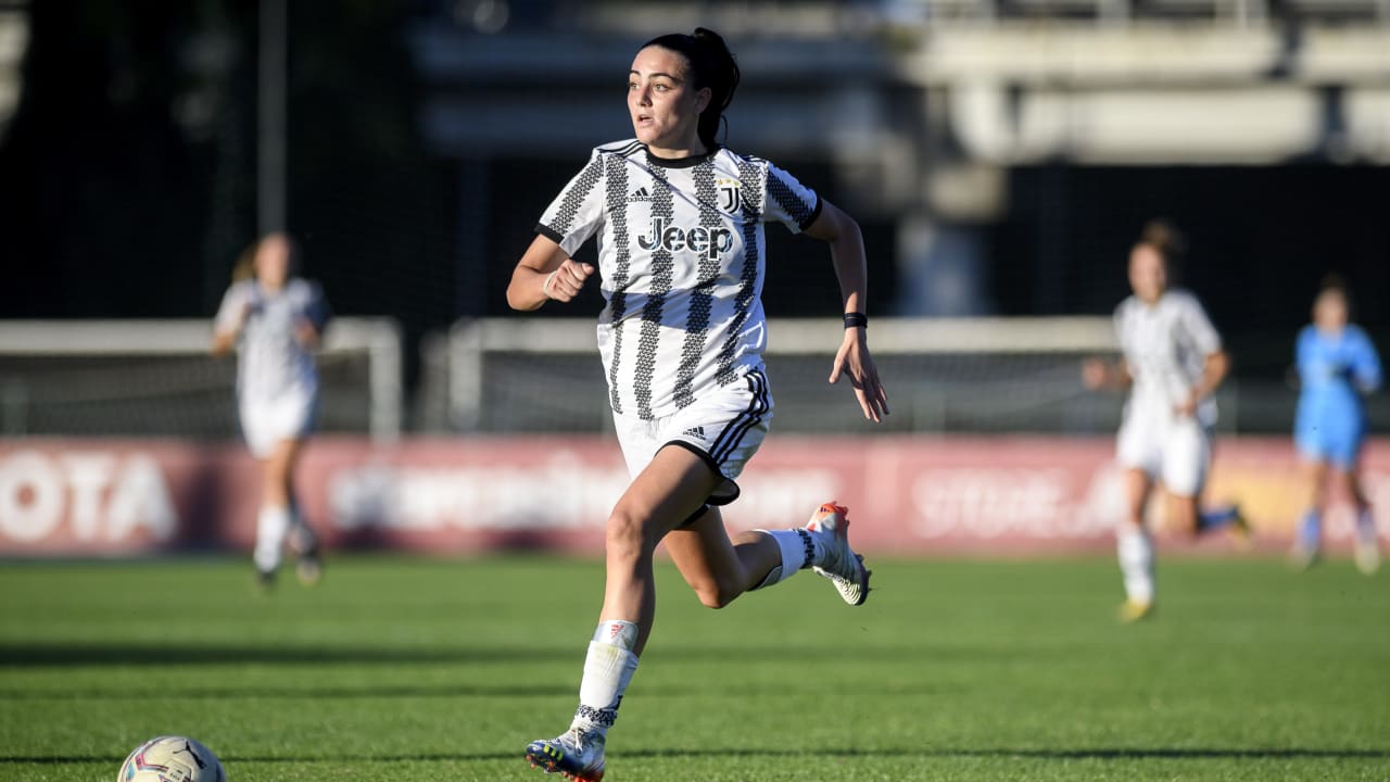 Ginevra Moretti in azione durante Roma Under 19 - Juventus Under 19