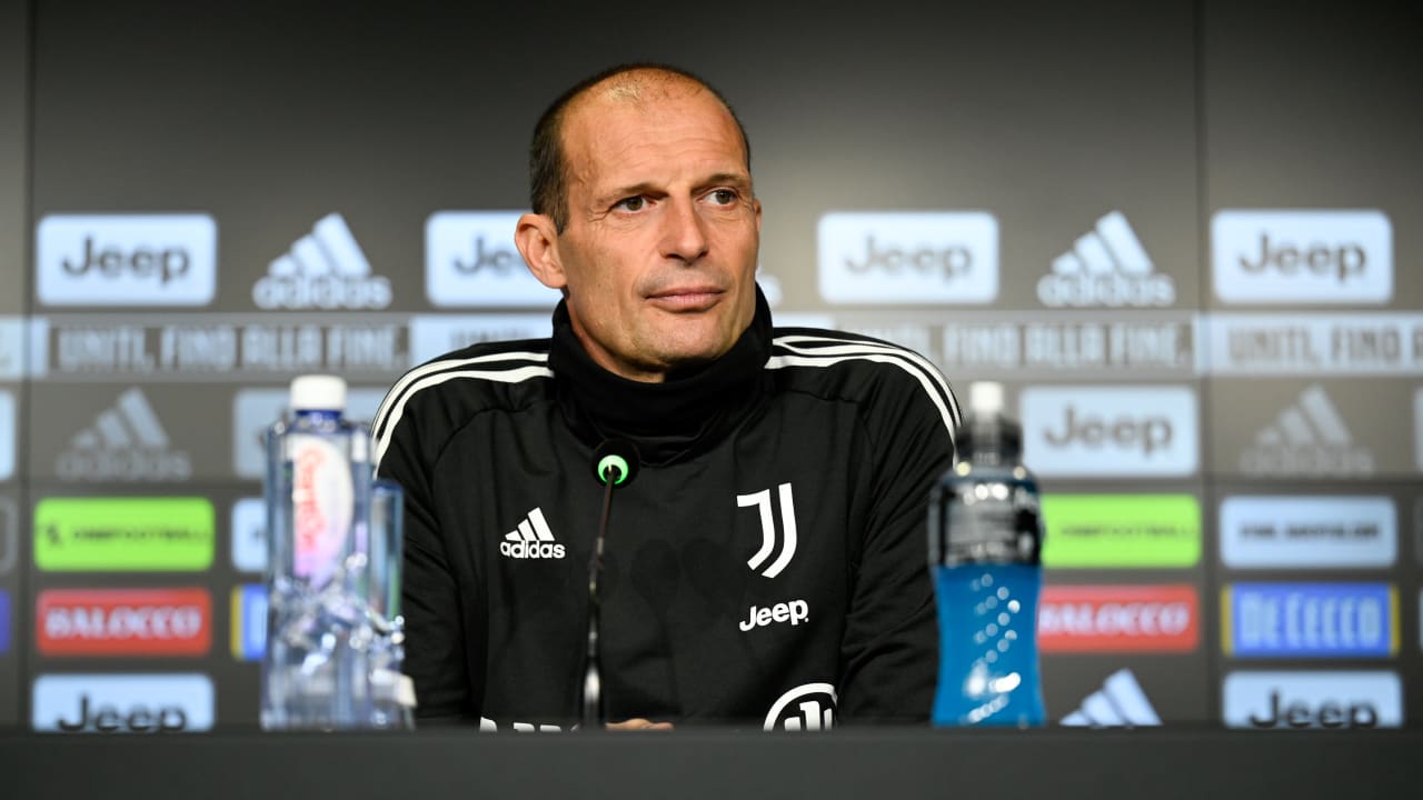 Mister Massimiliano Allegri in conferenza stampa