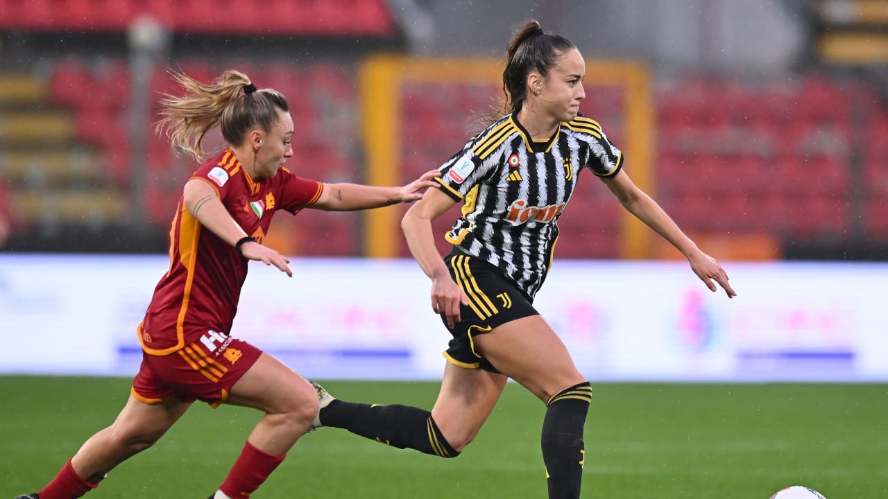 Julia Grosso in azione durante la finale di Supercoppa Italiana Femminile