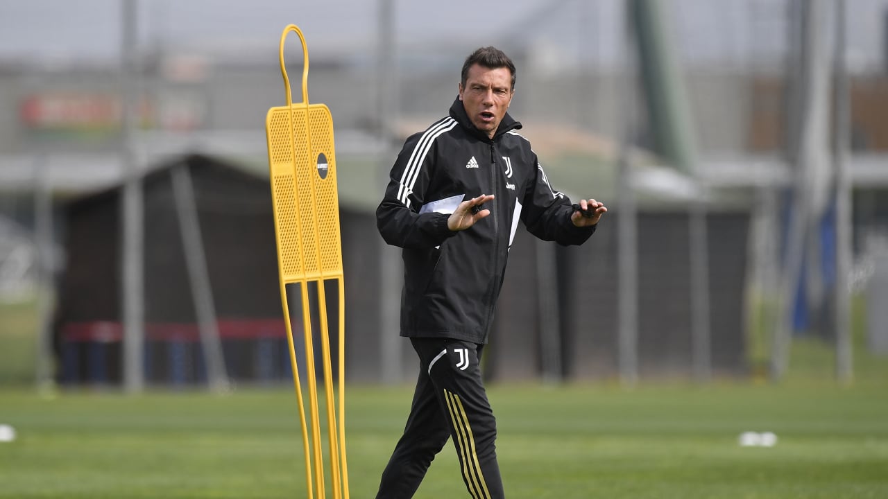 Massimo Brambilla in allenamento a Vinovo