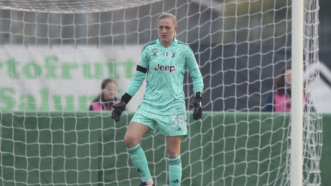 Camilla Forcinella in campo durante Cittadella - Juventus Women di Coppa Italia