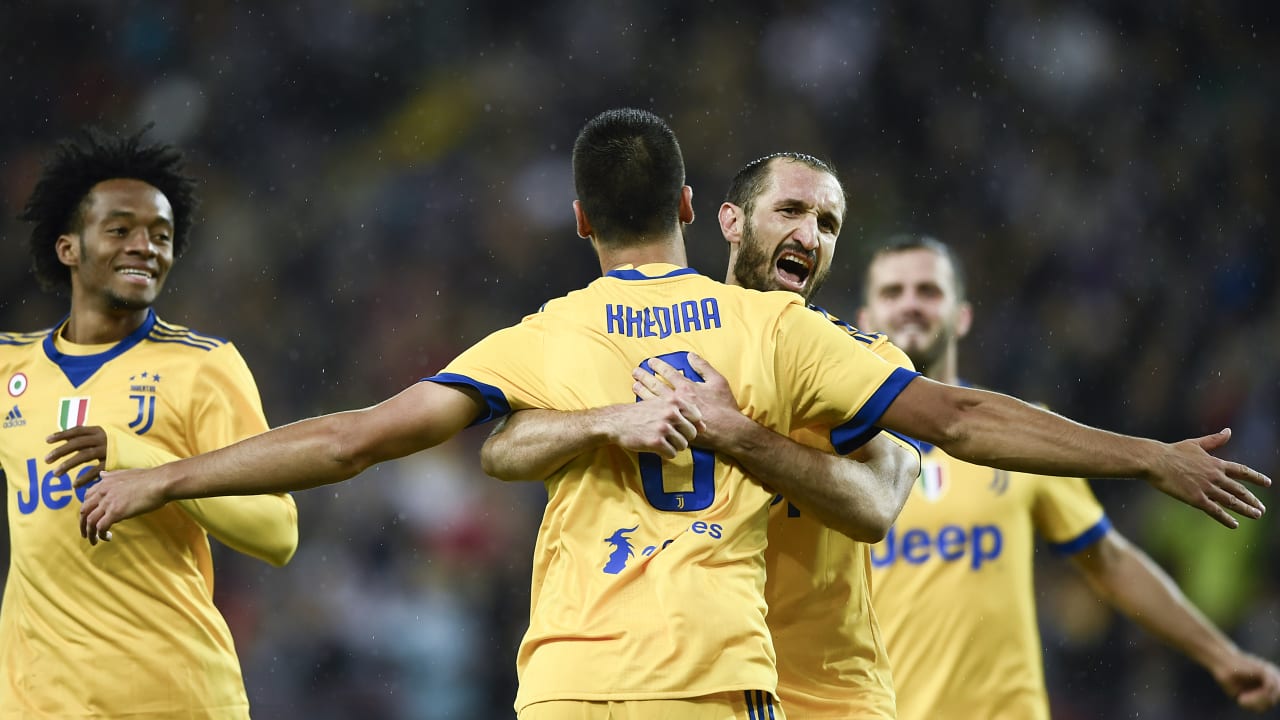 Khedira Chiellini Cuadrado Udinese Juve 