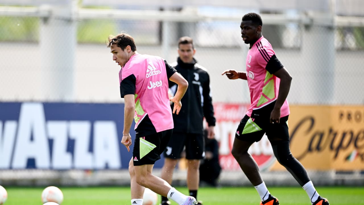 Chiesa e Pogba allo Juventus Training Center