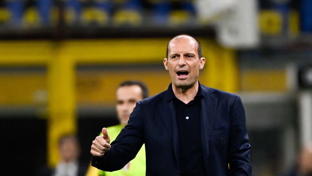 Massimiliano Allegri durante Inter - Juventus di Coppa Italia