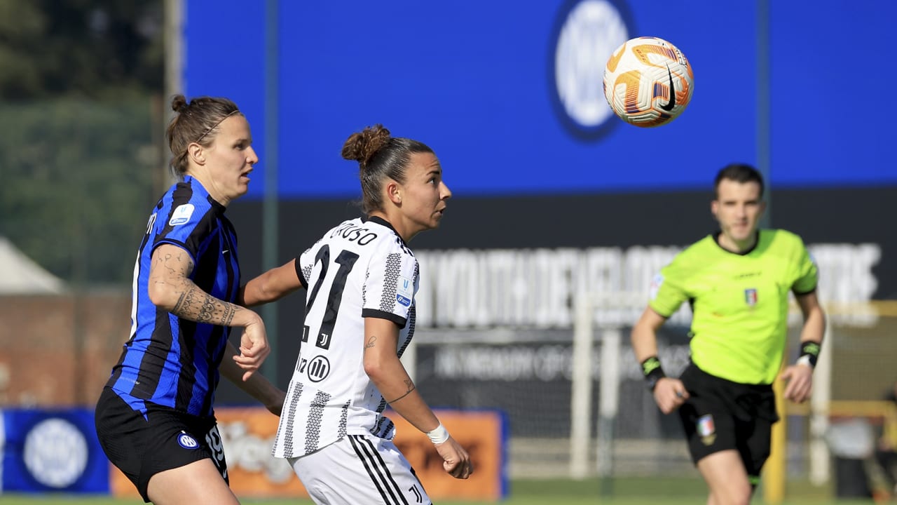 Caruso in Inter-Juventus Women
