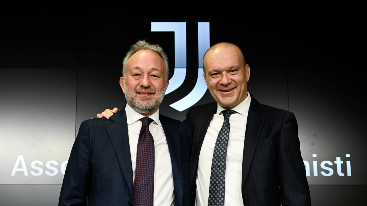 Il saluto di Gianluca Ferrero e Maurizio Scanavino - Juventus