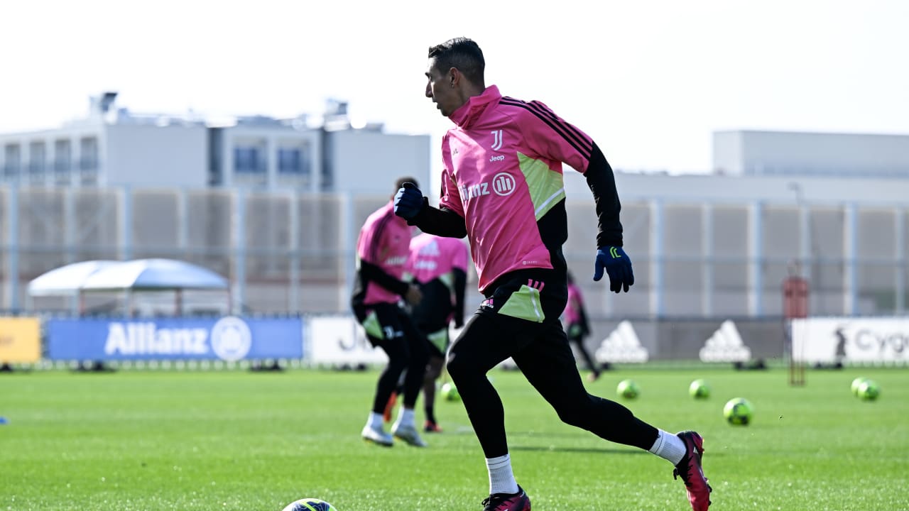 Di María in allenamento