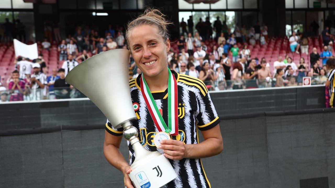 Valentina Cernoia dopo la vittoria della Coppa Italia