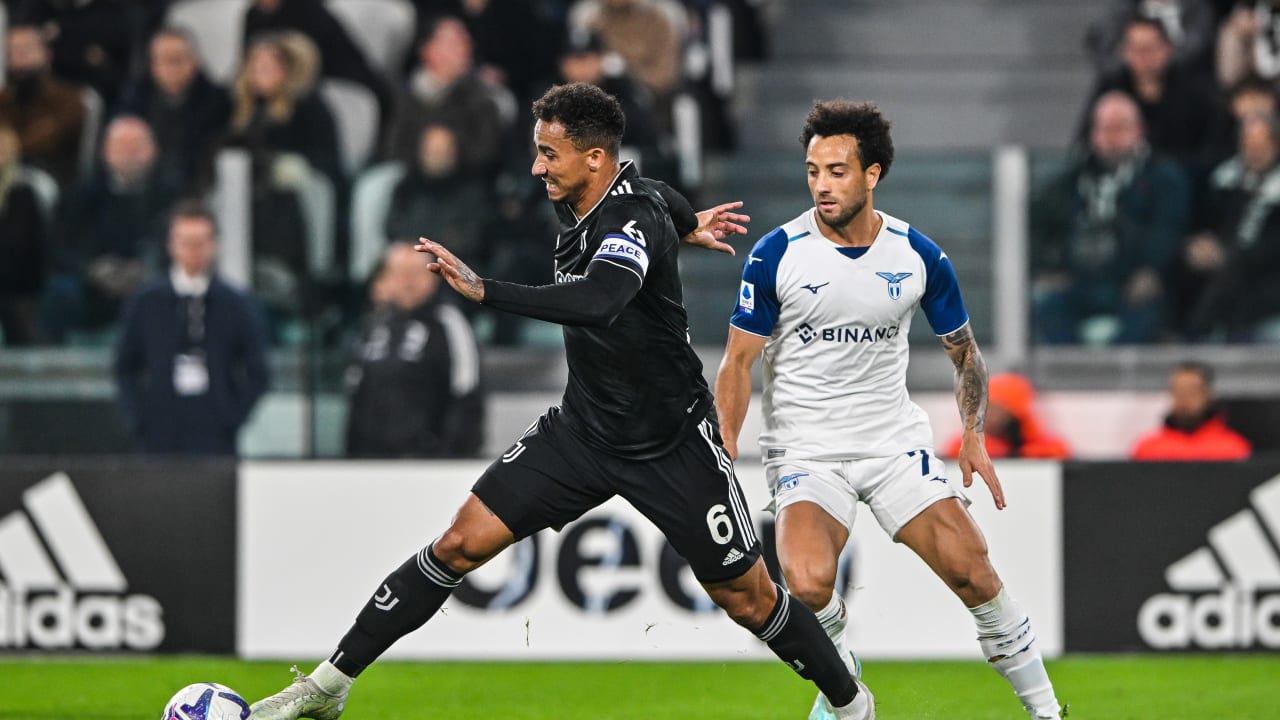 Danilo e Felipe Anderson durante Juventus-Lazio