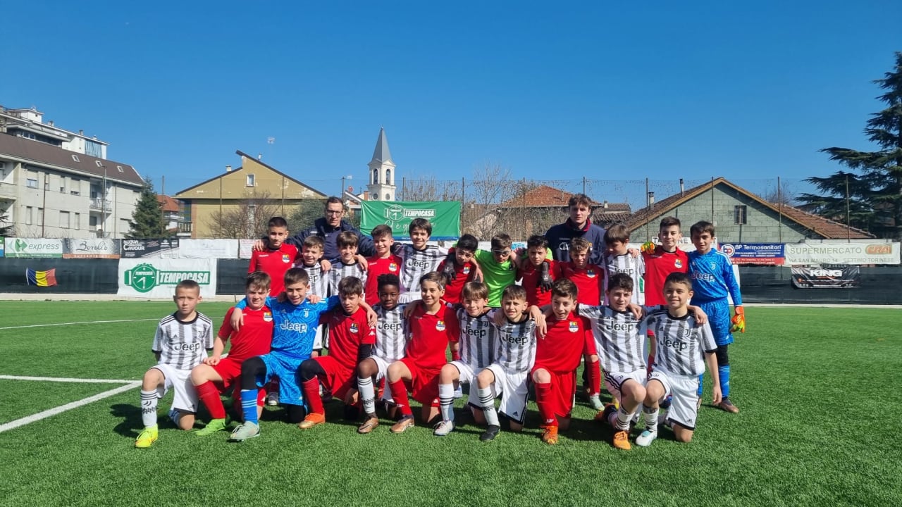 L'Under 10 di Mister Calcia in compagnia dell'Under 11 della Pro Eureka Settimo