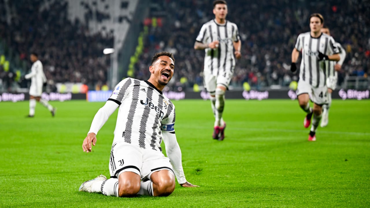 Esultanza Danilo nel Derby della Mole della stagione 2022-23