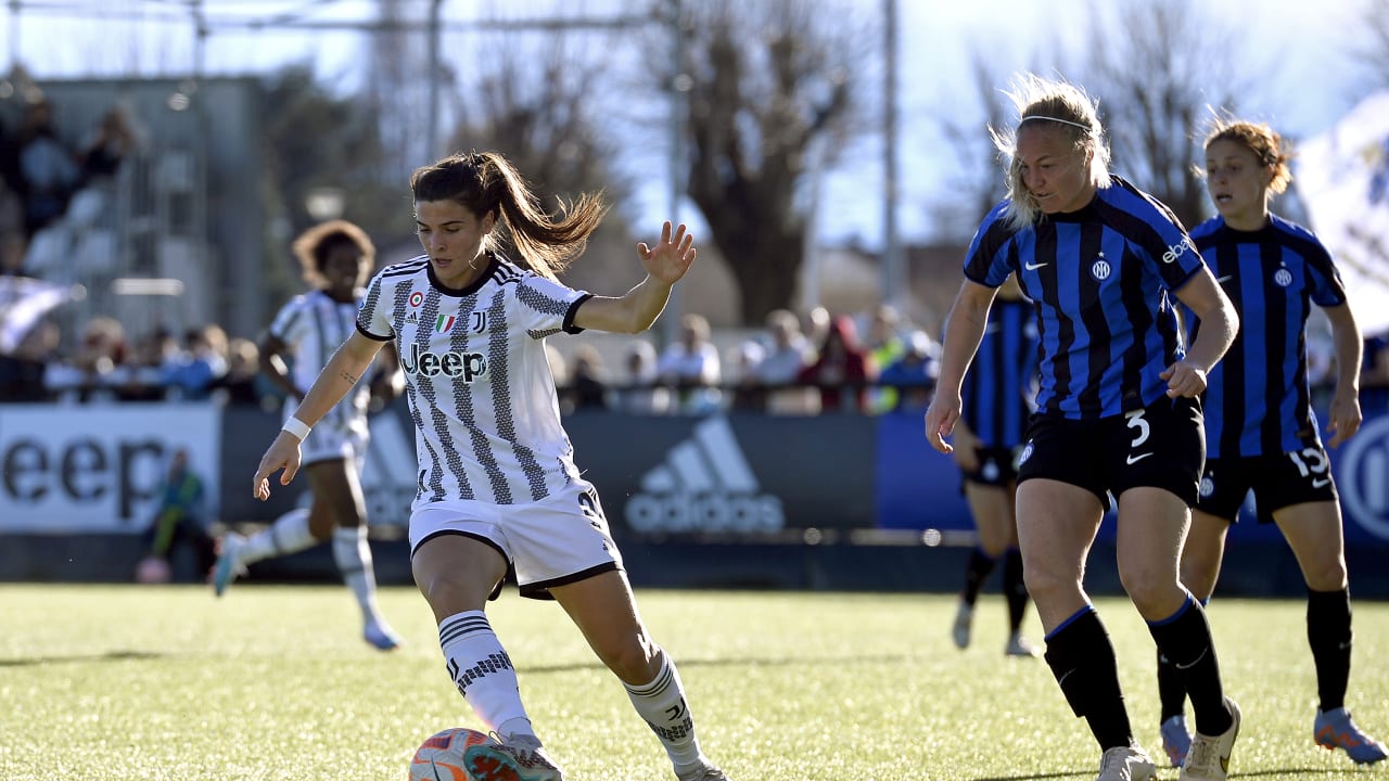 Sofia Cantore in azione contro l'Inter