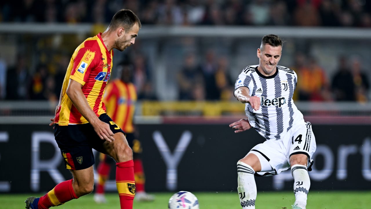 Arek Milik in Lecce-Juve