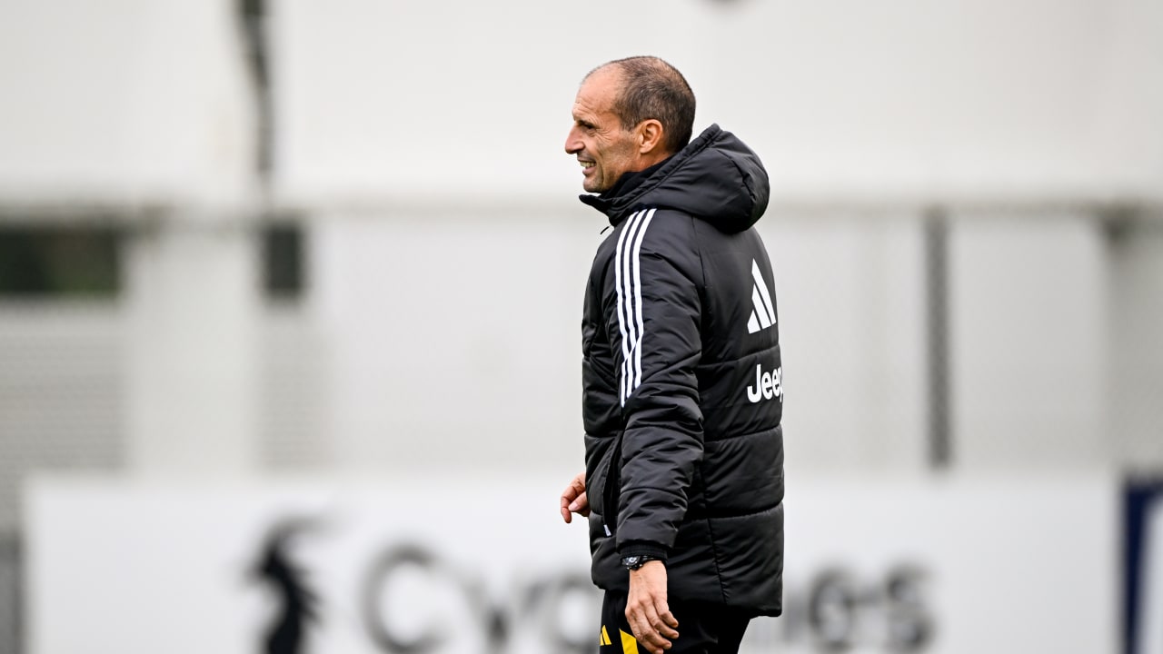 Massimiliano Allegri in allenamento