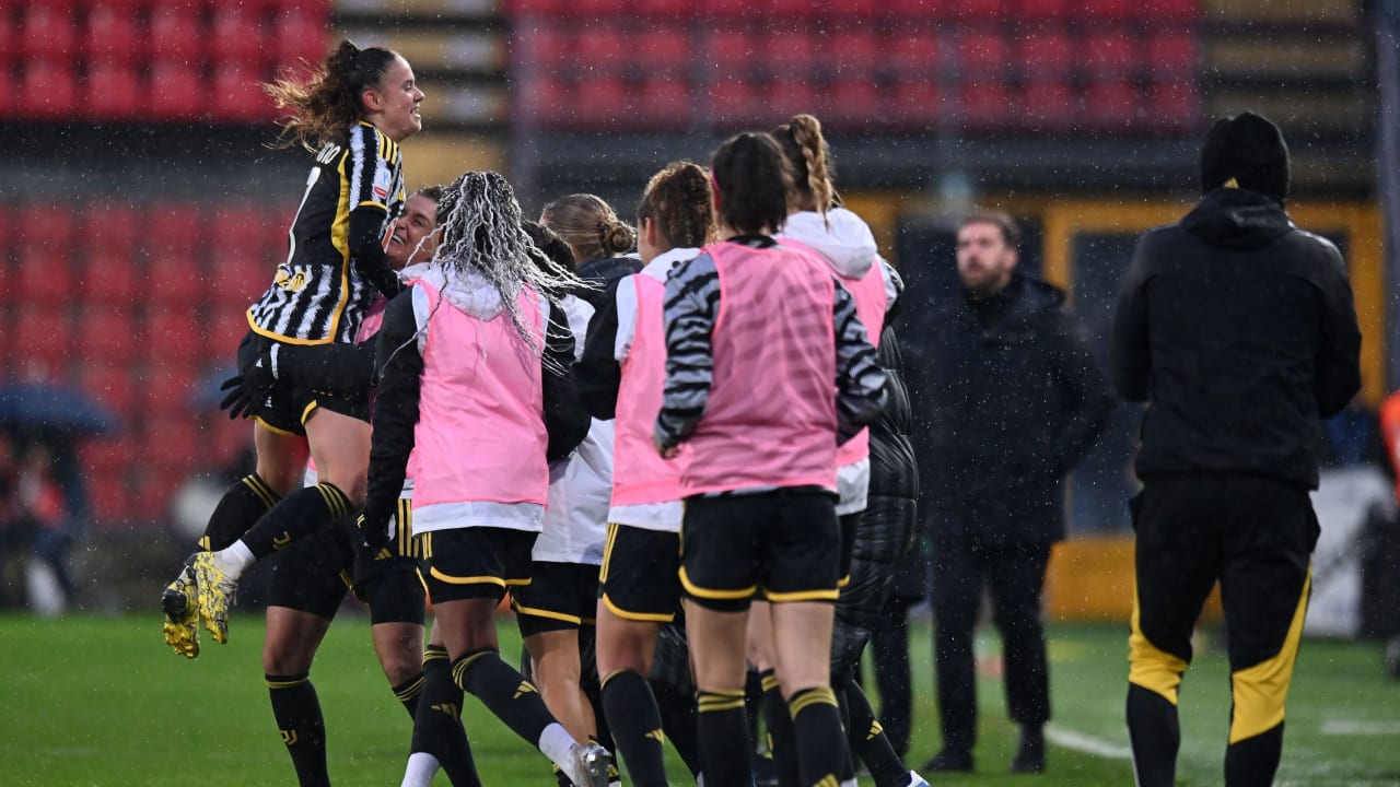 Esultanza Juventus Women vs Roma