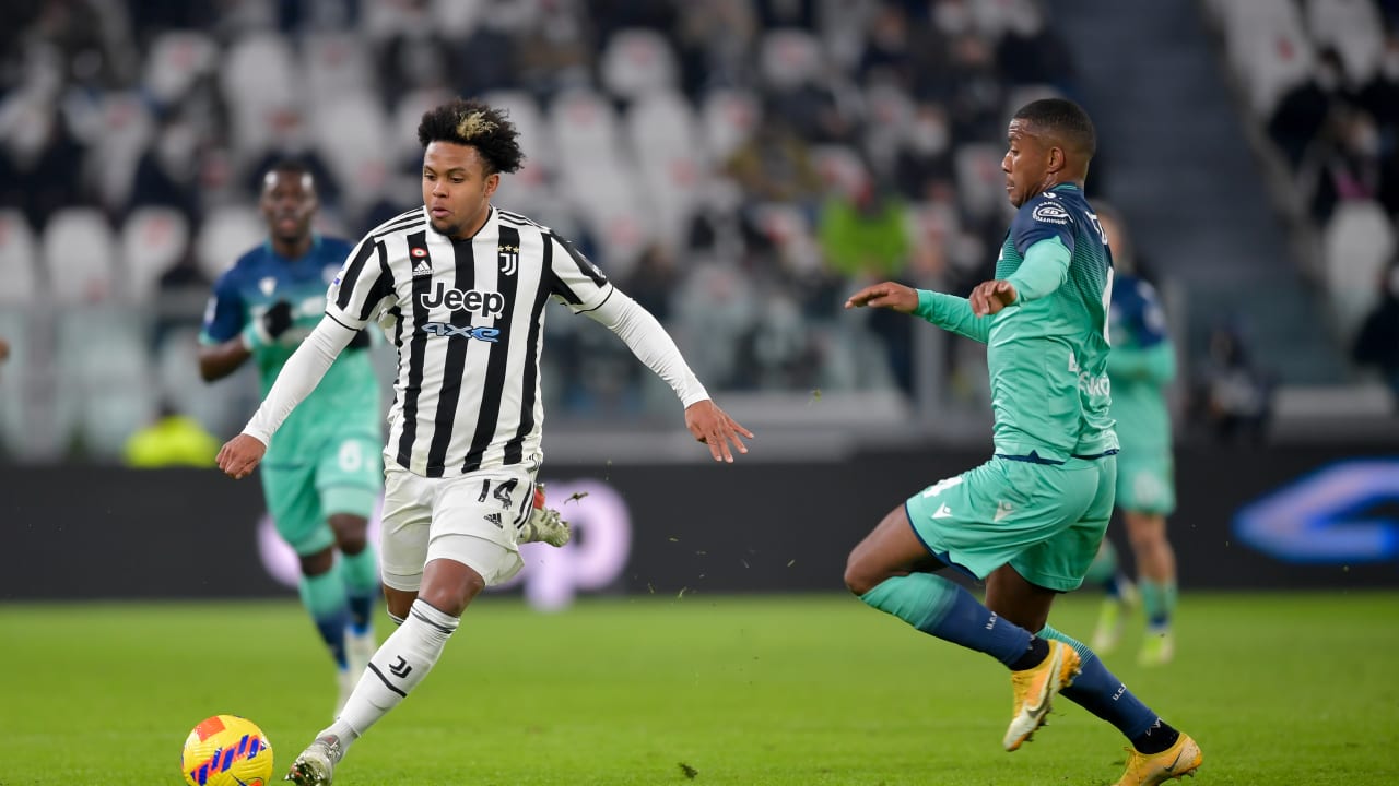 Wecston McKennie all'Allianz Stadium contro l'Udinese | Gennaio 2022