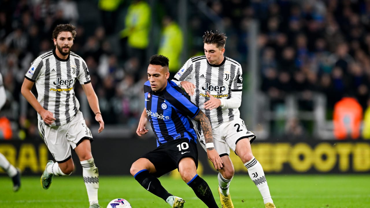 Lautaro Martinez contro la Juve