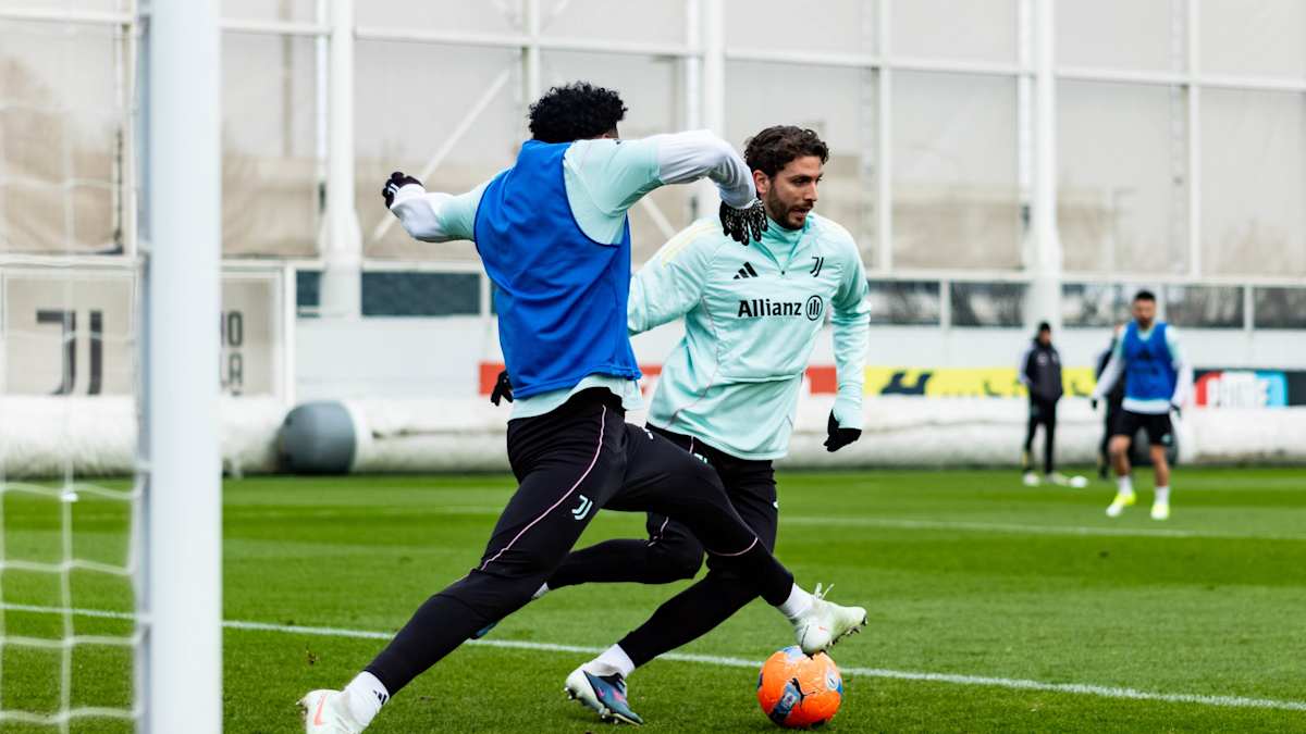 L'allenamento dei bianconeri verso il big match contro il Napoli