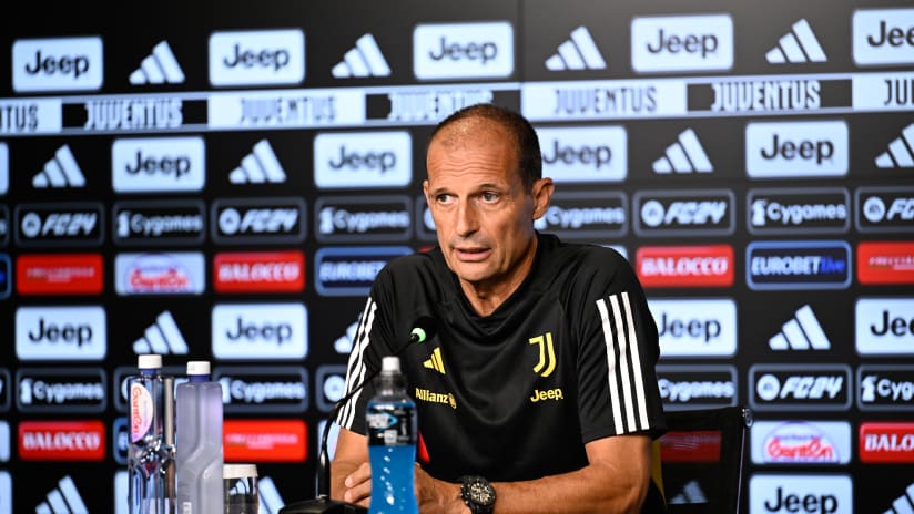 Mister Allegri presenta Juventus - Torino