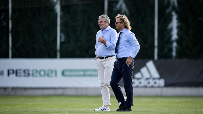 Nedved e Arrivabene allo Juventus Trainig Center