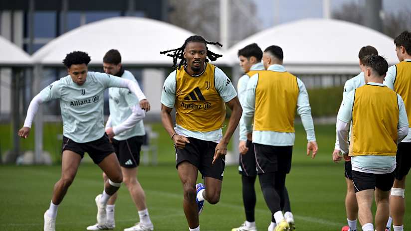 Juventus training before the match against Udinese