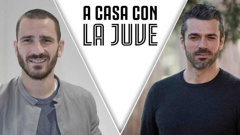 At home with Juve | Bonucci and Argentero