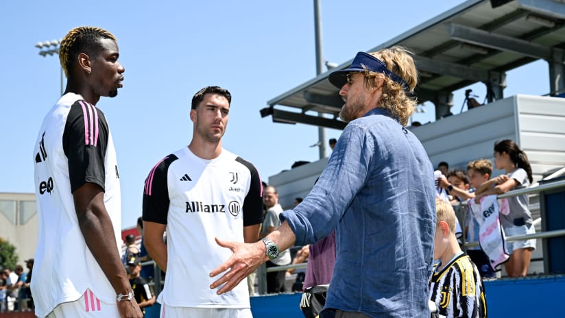 On The Road 2023 | Owen Wilson visits Juventus training session in Los Angeles