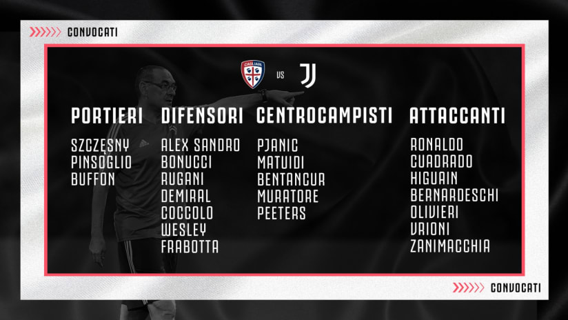 convocati cagliari_juve